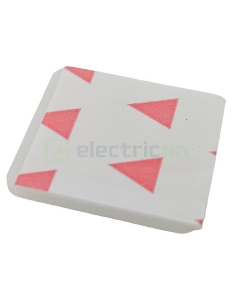 Talpă - cu autoadeziv - 28,5x28,5 mm - pentru prindere cablu - alb - Scame 839.39/100