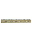 Bară terminală de împământare neizolată 111 șuruburi 100A 111x25 mm² profil 10x10mm - Morek MAD0111E21