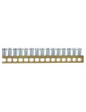 Bară terminală de împământare neizolată 147 șuruburi 63A 147x16 mm² profil 6.5x9mm - Morek  MAD0147E21
