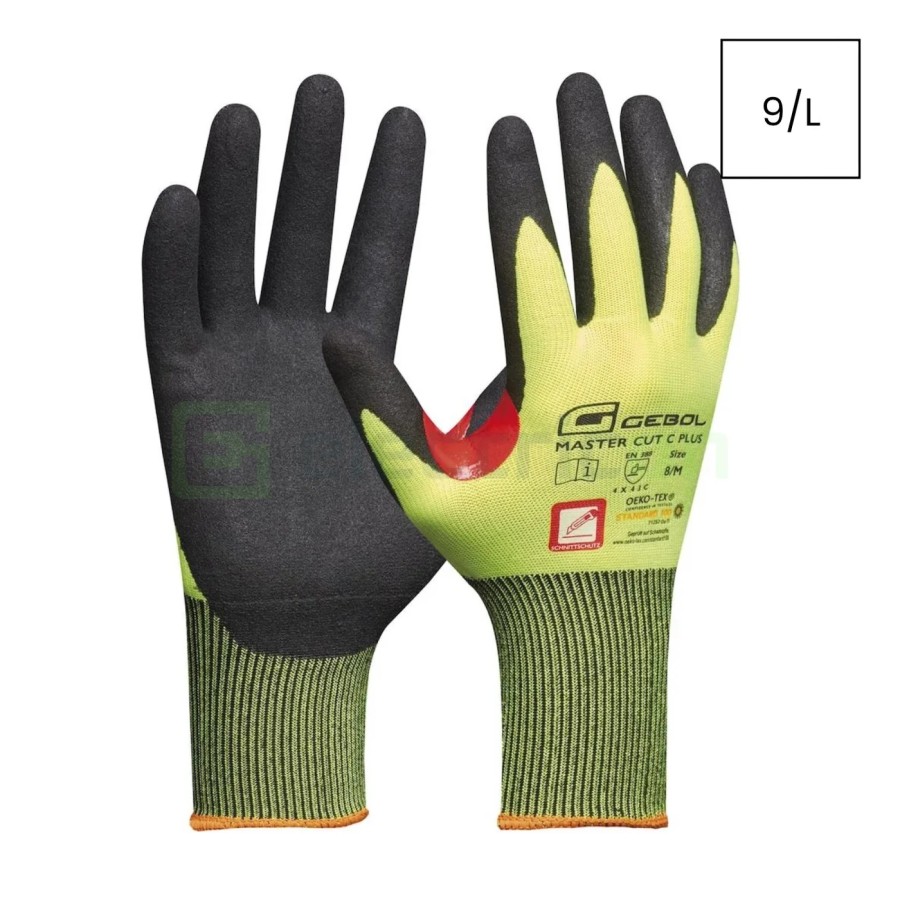 Mănuși de lucru - rezistente la tăiere 9/L - Master Cut C Plus - Gebol - 709821