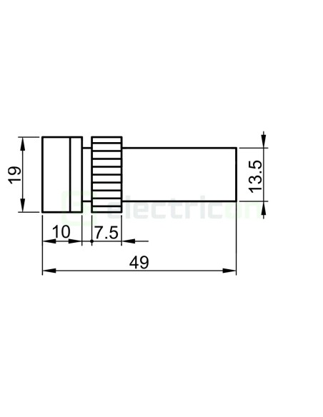 Lampă semnalizare LED - monobloc - 12V, roșu, montaj panou - Tracon Electric LJL16-RA