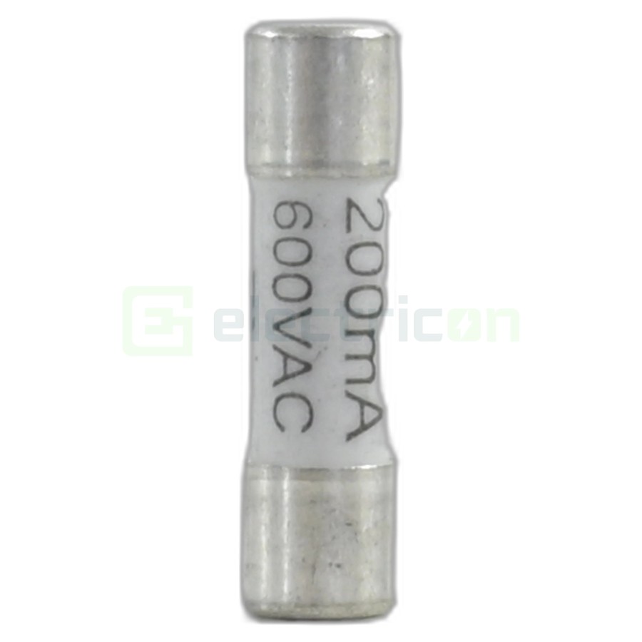 Siguranță fuzibilă - 5x20mm tip F pentru multimetre PAN 0,2A/600V - Pancontrol SI 0,2A600V5x20