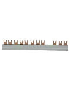 Busbar - Baretă alimentare - 3P trifazat tip furcă 12M (4x MCB 3P) 10mm² 63A - Hager KD363F 2