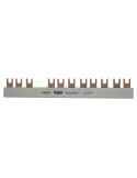 Busbar - Baretă alimentare - 3P trifazat tip furcă 12M (4x MCB 3P) 10mm² 63A - Hager KD363F