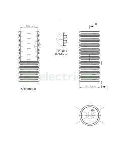 Țeavă riflată pentru drenaj cu perete dublu, D 110 mm, rolă de 50 metri, Kouvidis Geodrain Plus 2031110 2