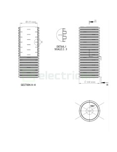 Țeavă riflată pentru drenaj cu perete dublu, D 160 mm, rolă de 25 metri, Kouvidis Geodrain Plus 2031160 2