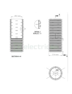 Țeavă riflată pentru drenaj cu perete dublu, D 63 mm, rolă de 50 metri, Kouvidis Geodrain Plus 2031063 2