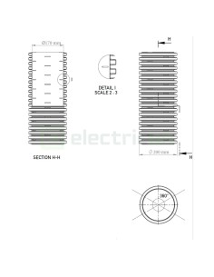 Țeavă riflată pentru drenaj cu perete dublu, D 200 mm, rolă de 25 metri, Kouvidis Geodrain Plus 2031200 2