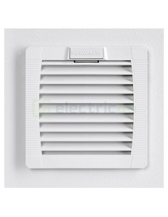 Carcasă cu filtru pentru ventilator tablou - 109x109x19mm IP54 gri deschis - Schrack IUKNE150 2