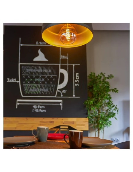 Bec inteligent - Bec smart - Vintage G125, Dimmer, Wi-Fi, E27, 4W, 260 LM - Shelly Vintage G125