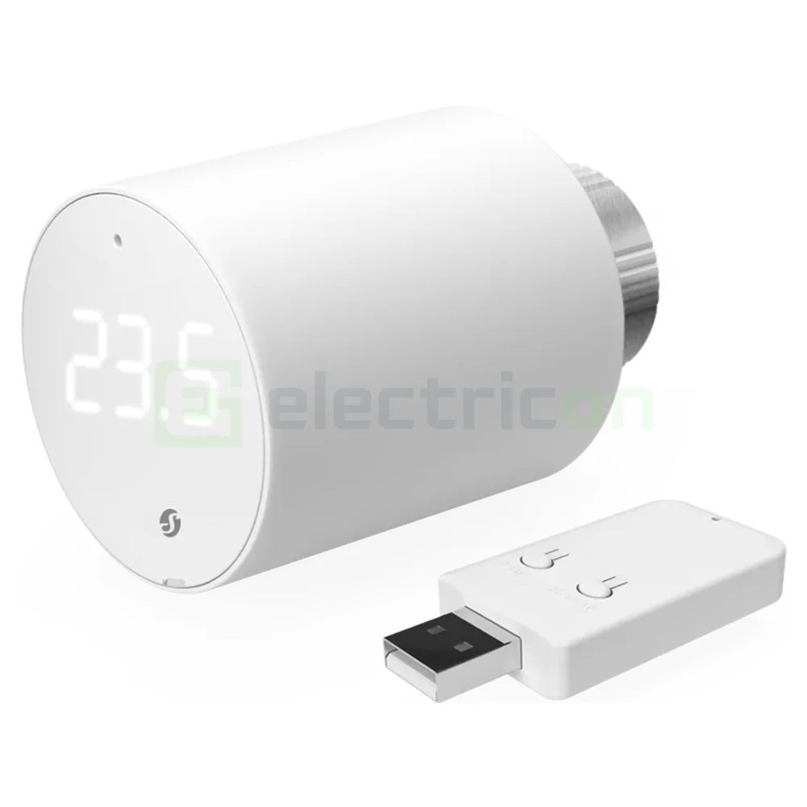 Valvă termostatică - Termostat calorifer - BLU TRV, pachet cu hub Bluetooth - Shelly BLU TRV Single