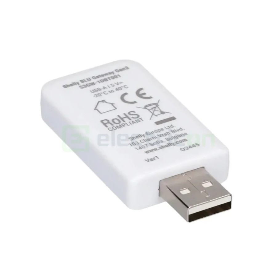 Valvă termostatică - Termostat calorifer - BLU TRV, pachet cu hub Bluetooth - Shelly BLU TRV Single