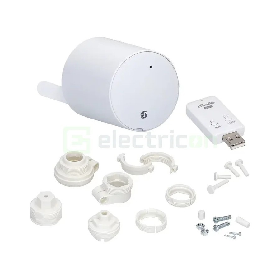 Valvă termostatică - Termostat calorifer - BLU TRV, pachet cu hub Bluetooth - Shelly BLU TRV Single