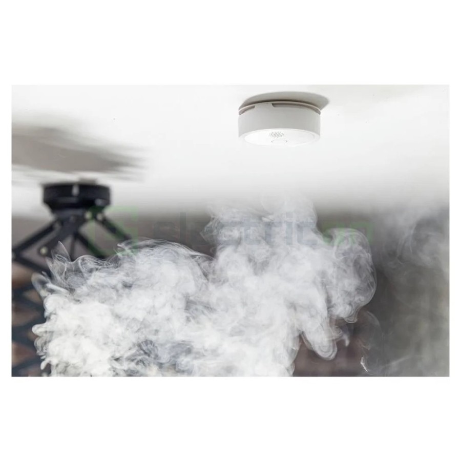 Senzor de fum - Alarmă wireless - Plus Smoke, avertizare sonoră, smart - Shelly Plus Smoke
