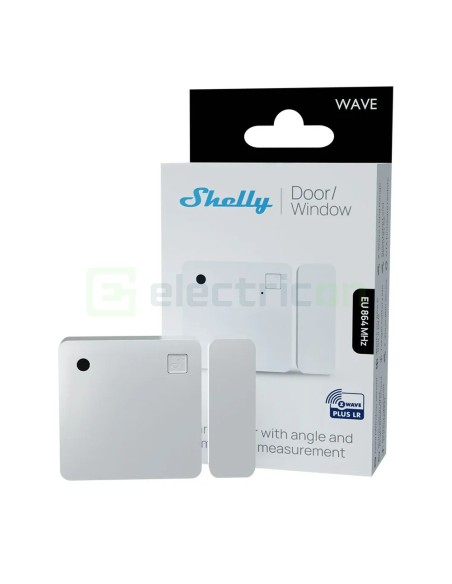 Senzor uși/ferestre - Detector smart - Z-Wave, tehnologie Long Range (LR) - Shelly Wave Door/Window LR