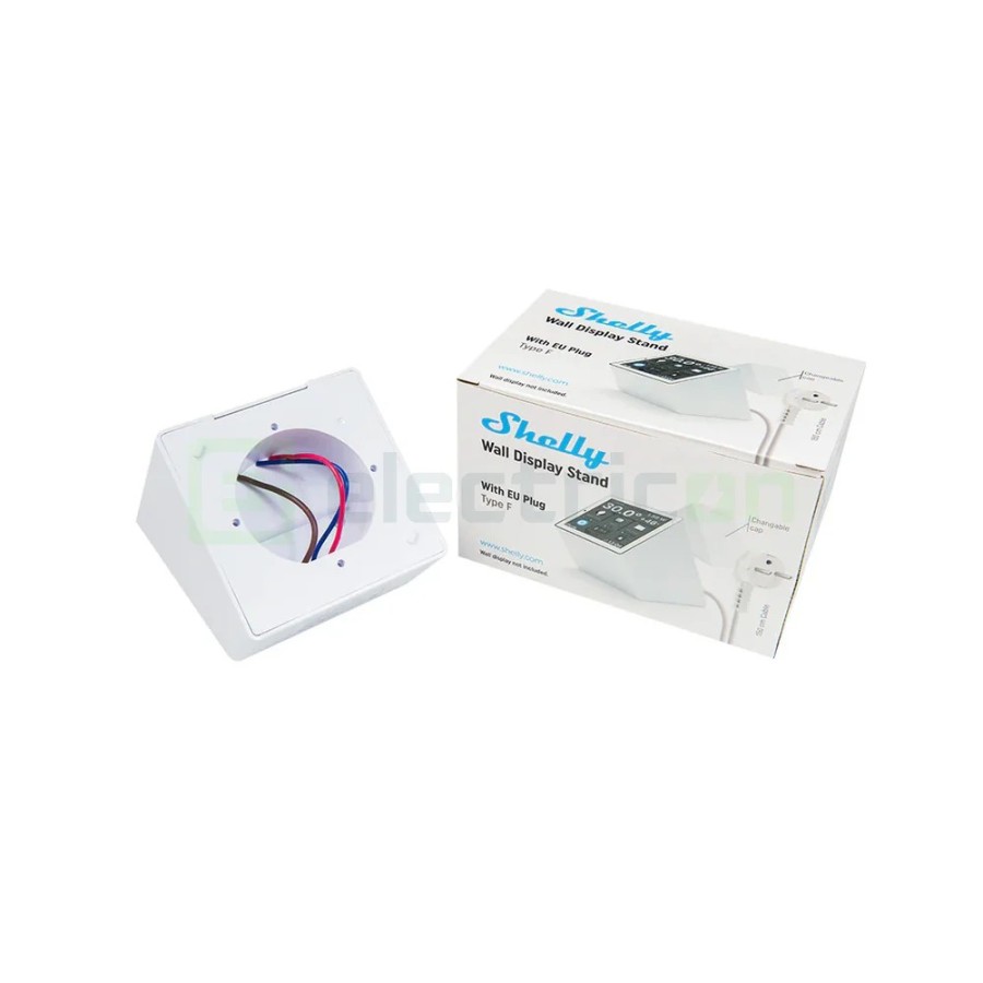 Suport de perete - Adaptor montaj - compatibil cu ecranul Wall Display, alb - Shelly Wall Display Stand W