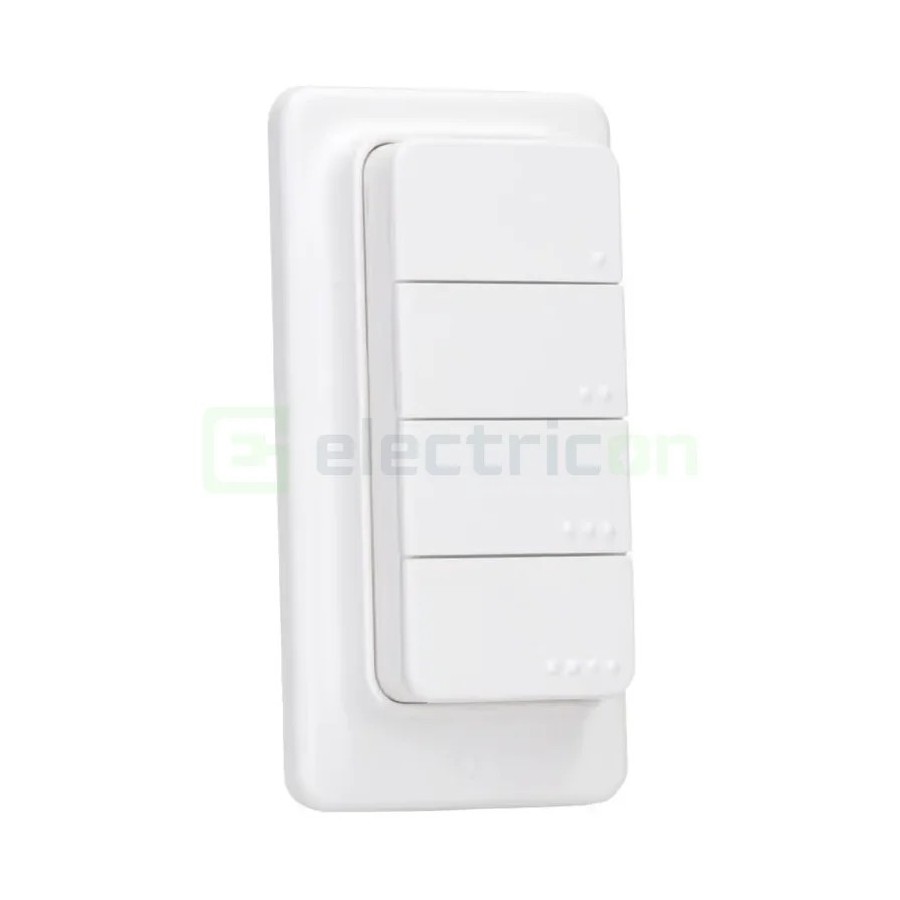 Telecomandă smart - Controler scene - BLU RC Button 4, suport magnetic, Bluetooth - Shelly BLU RC Button 4