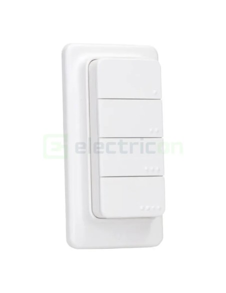Telecomandă smart - Controler scene - BLU RC Button 4, suport magnetic, Bluetooth - Shelly BLU RC Button 4