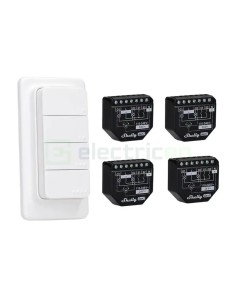 Telecomandă smart - Controler scene - BLU RC Button 4, suport magnetic, Bluetooth - Shelly BLU RC Button 4