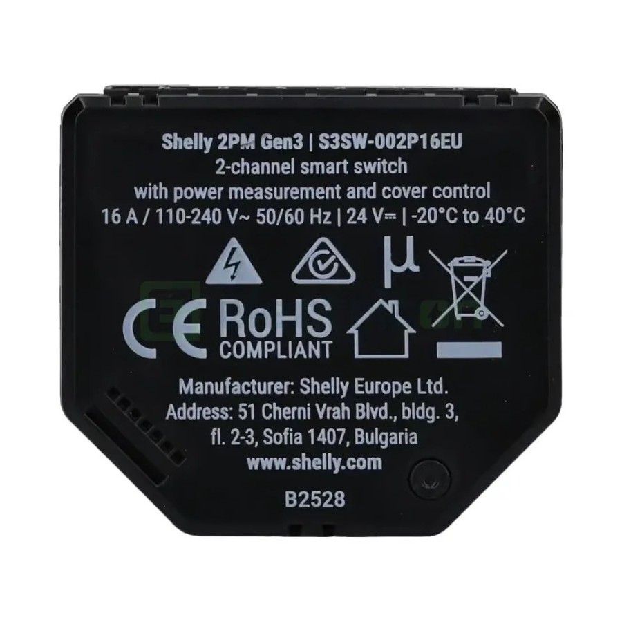 Telecomandă smart - Controler scene - BLU RC Button 4, suport magnetic, Bluetooth - Shelly BLU RC Button 4