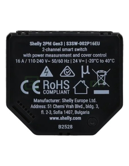 Telecomandă smart - Controler scene - BLU RC Button 4, suport magnetic, Bluetooth - Shelly BLU RC Button 4