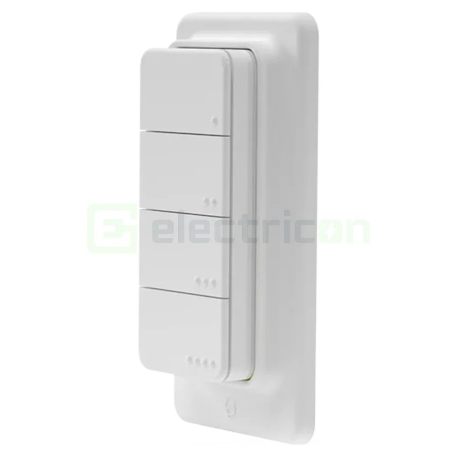 Telecomandă smart - Controler scene - BLU RC Button 4, suport magnetic, Bluetooth - Shelly BLU RC Button 4