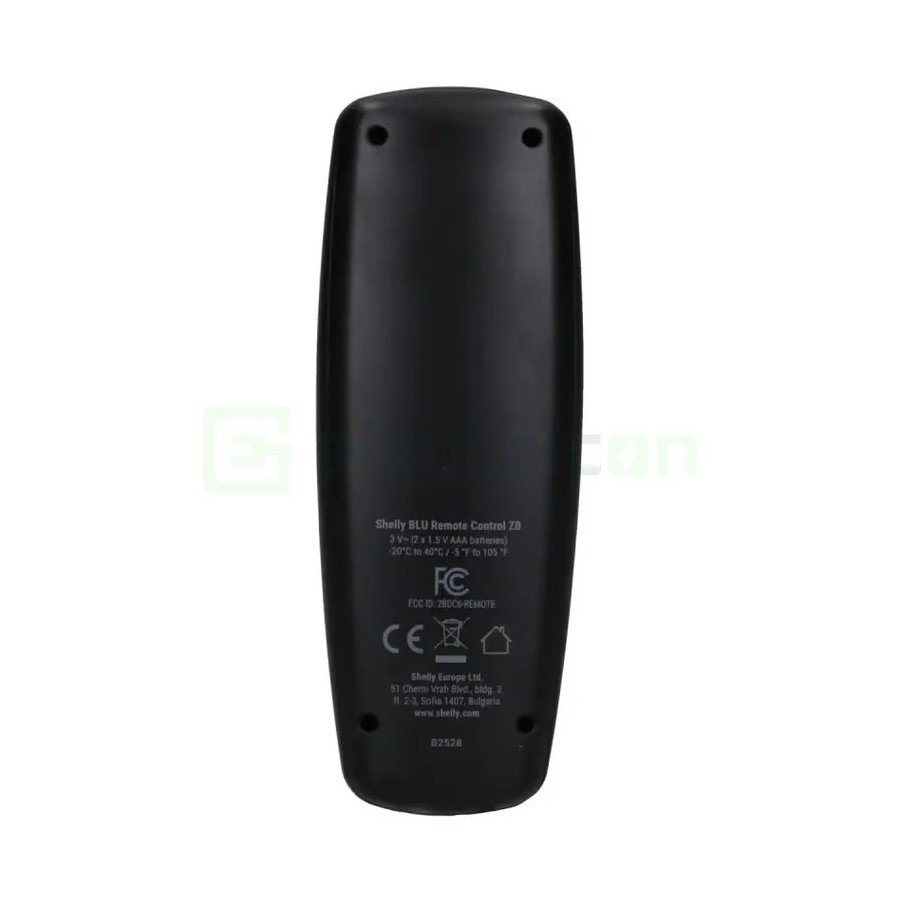 Telecomandă smart - Controler scene - BLU Remote ZB, Zigbee, Bluetooth, neagră - Shelly BLU Remote ZB Black