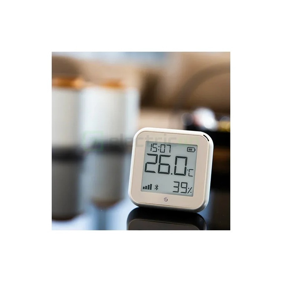 Termostat smart - Termohigrometru - H&T Gen3 Ivory, ecran E-ink, Wi-Fi, crem - Shelly H&T Gen3 Ivory