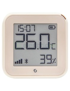 Termostat smart - Termohigrometru - H&T Gen3 Ivory, ecran E-ink, Wi-Fi, crem - Shelly H&T Gen3 Ivory