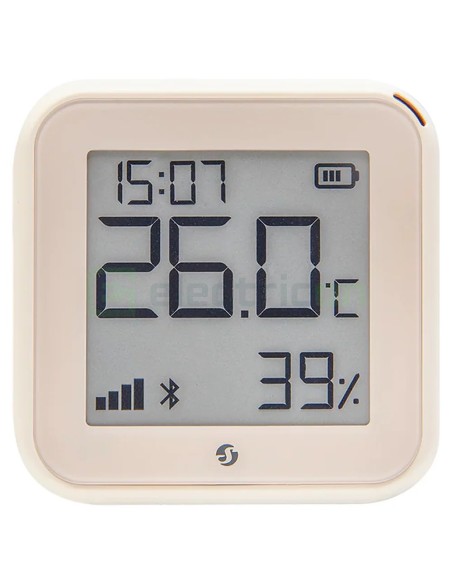 Termostat smart - Termohigrometru - H&T Gen3 Ivory, ecran E-ink, Wi-Fi, crem - Shelly H&T Gen3 Ivory