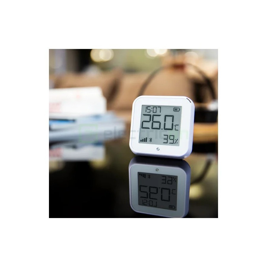 Termostat smart - Termohigrometru - H&T Gen3 Matte White, ecran E-ink, Wi-Fi - Shelly H&T Gen3 White