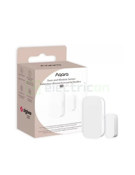 Senzor geam/ușă - Detector smart - model T1, securitate casă, Zigbee, HomeKit - Aqara Door/Window T1