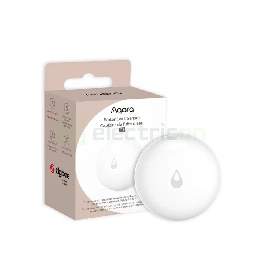 Senzor inundație - Detector scurgeri - Water Leak Sensor T1, contact lichide - Aqara Water Leak T1