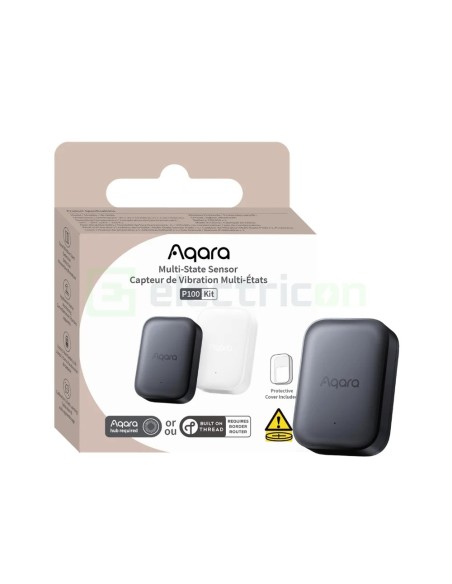 Senzor multifuncțional - Kit smart - model P100, prezență, vibrație, înclinare - Aqara P100 Grey Kit