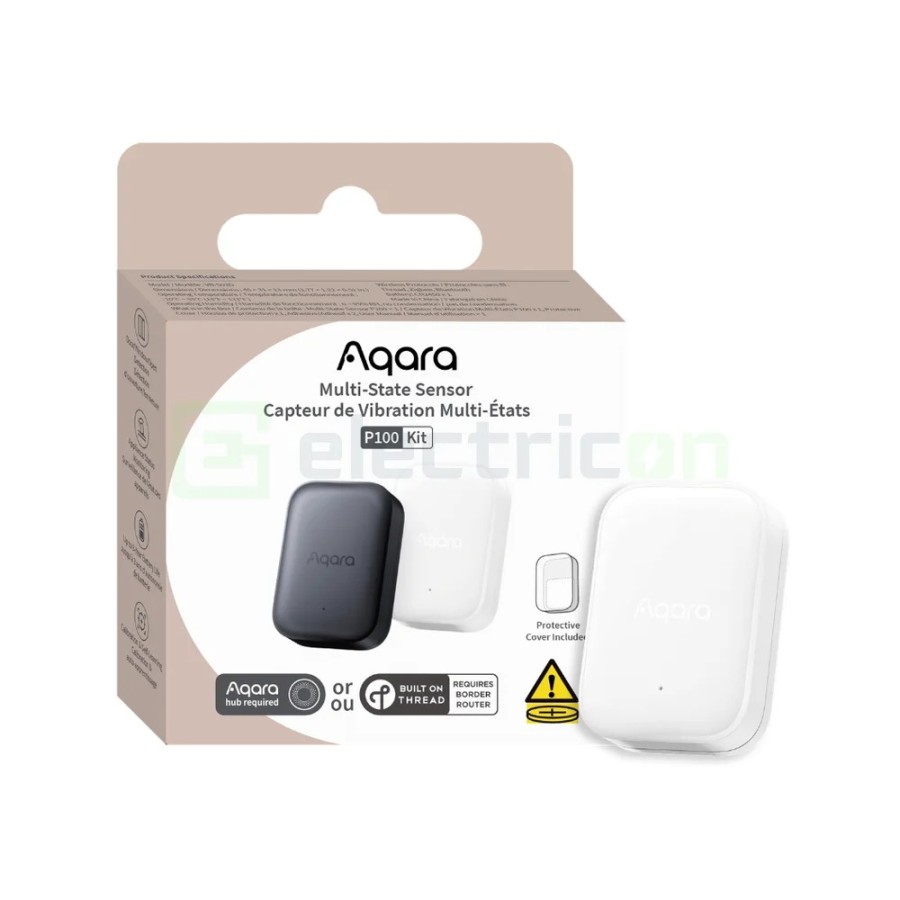 Senzor multifuncțional - Kit smart - model P100, prezență, vibrație, înclinare - Aqara P100 White Kit