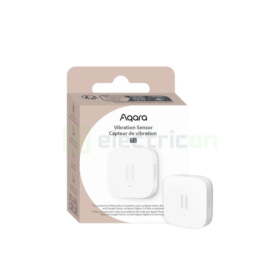 Senzor vibrații - Detector șocuri - model T1, securitate ferestre/obiecte - Aqara Vibration Sensor T1