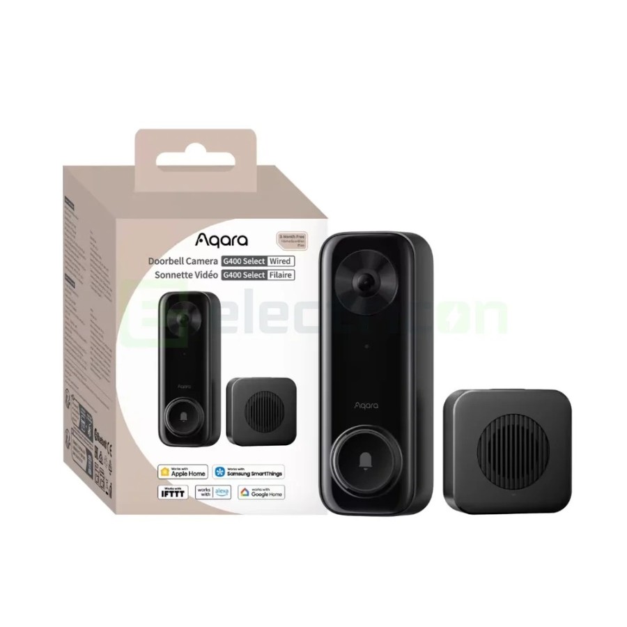 Sonerie video 2K - Clopotel smart - Doorbell G400 Select, recunoaștere AI locală - Aqara G400 Select