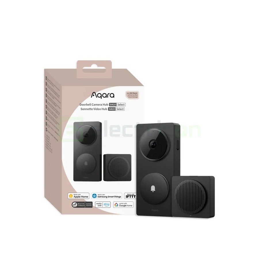 Sonerie video 2K - Clopotel smart - Hub Matter, Thread, recunoaștere facială - Aqara Hub G410 CH-C09D