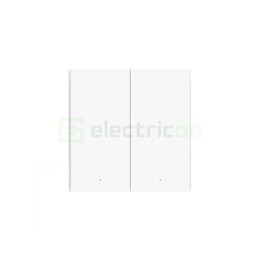 Telecomandă smart - Comutator wireless - Remote Switch H1, Double Rocker, albă - Aqara H1 WRS-R02 White