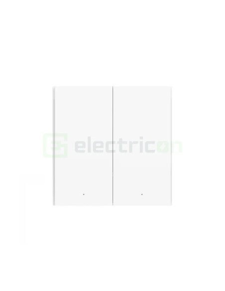 Telecomandă smart - Comutator wireless - Remote Switch H1, Double Rocker, albă - Aqara H1 WRS-R02 White