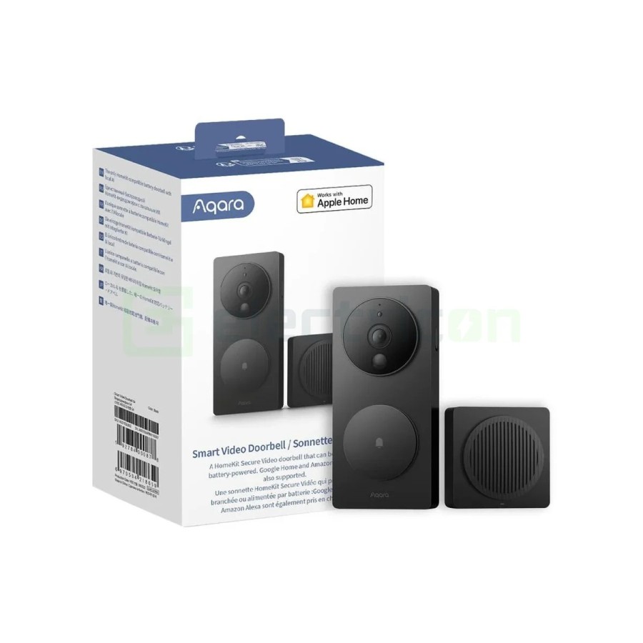 Videointerfon smart - Sonerie video - compatibil Apple Home, WiFi, rezoluție 1080p - Aqara Doorbell G4