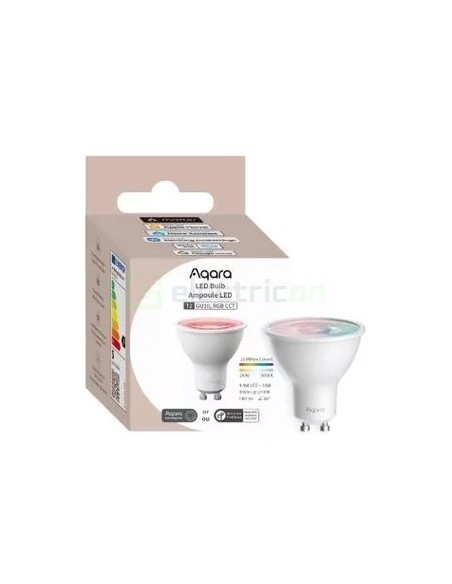 Bec Led RGB - Bec smart multicolor - soclu GU10, flux 450 Lumeni, Thread, Zigbee - Aqara Bulb T2 RGB GU10