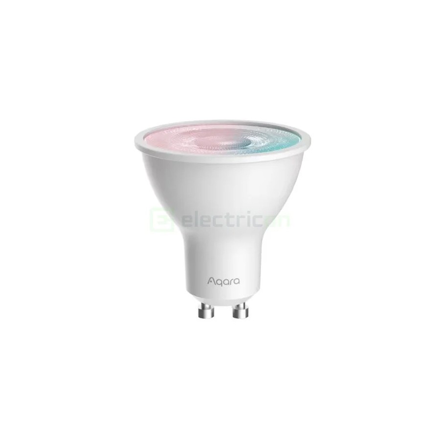 Bec Led RGB - Bec smart multicolor - soclu GU10, flux 450 Lumeni, Thread, Zigbee - Aqara Bulb T2 RGB GU10