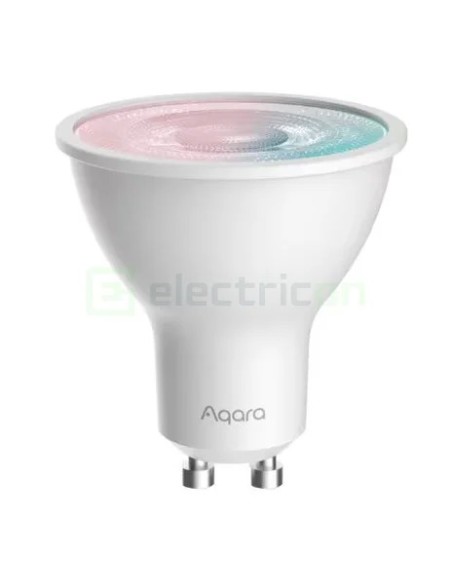 Bec Led RGB - Bec smart multicolor - soclu GU10, flux 450 Lumeni, Thread, Zigbee - Aqara Bulb T2 RGB GU10