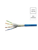 Cablu rețea - internet tip Cat 6a F/FTP 4x2xAWG23/1500 MHz LS0H albastru rolă - Schrack HSKP423HA9