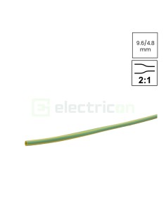 Tub termocontractabil Tracon 9,5/4,8 mm – 1 m