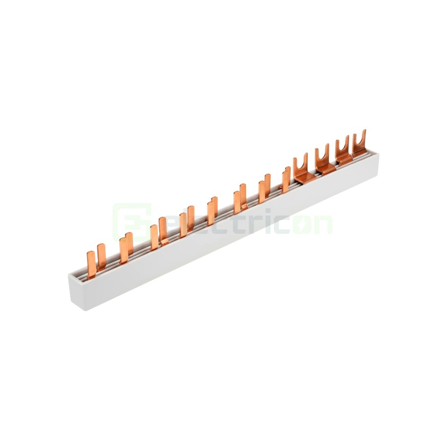 Busbar - Baretă alimentare - 4P trifazat 12M (1xRCCB 4P+ 8xMCB 1P+N 1M) - Amparo - Schrack BSA90169