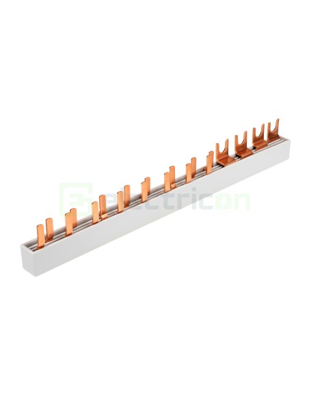 Busbar - Baretă alimentare - 4P trifazat 12M (1xRCCB 4P+ 8xMCB 1P+N 1M) - Amparo - Schrack BSA90169
