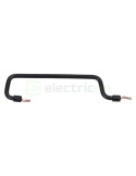Busbar - Punte alimentare - 1P monofazat distanță între șine DIN 125mm conexiune pin/fază negru - Hager KC125