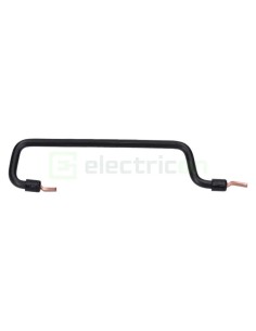 Busbar - Punte alimentare - 1P monofazat distanță între șine DIN 125mm conexiune pin/fază negru - Hager KC125